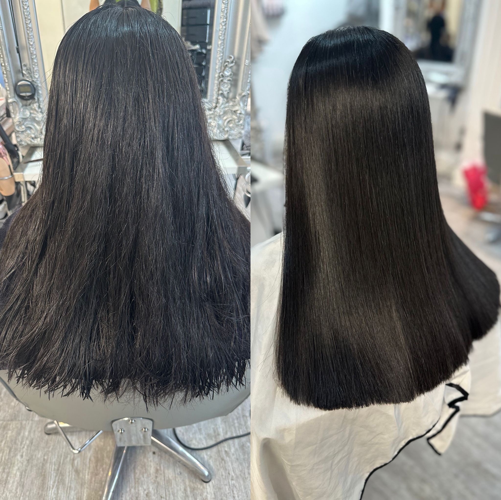 Balayage hair transformation, Asian hair specialist Birmingham